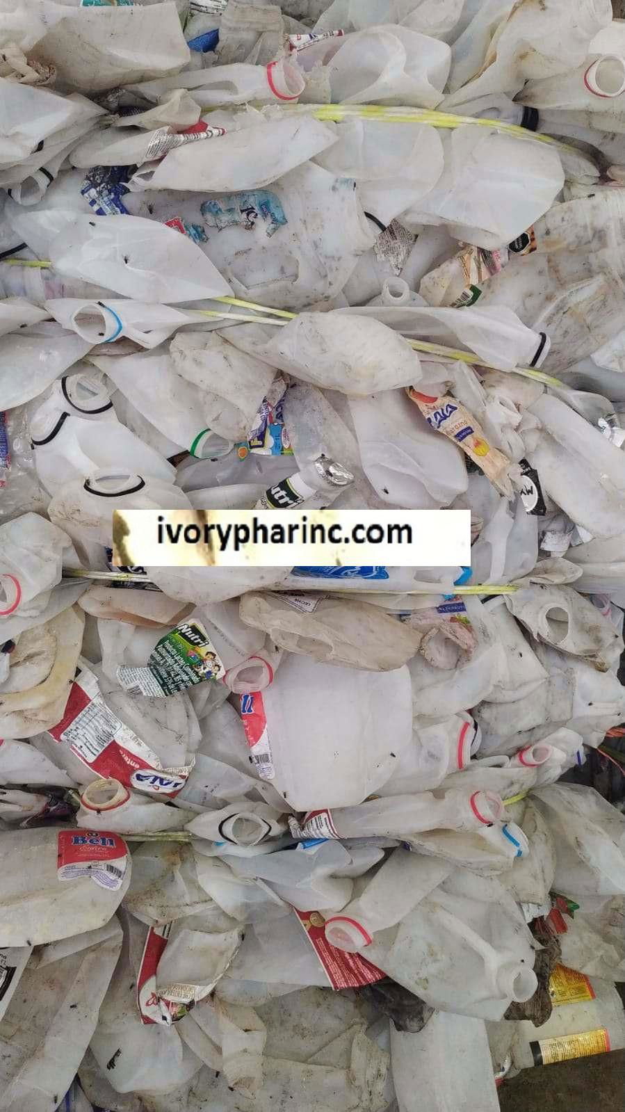 HDPE 牛奶（天然）瓶出售廢料，HDPE  bottle scrap supplier