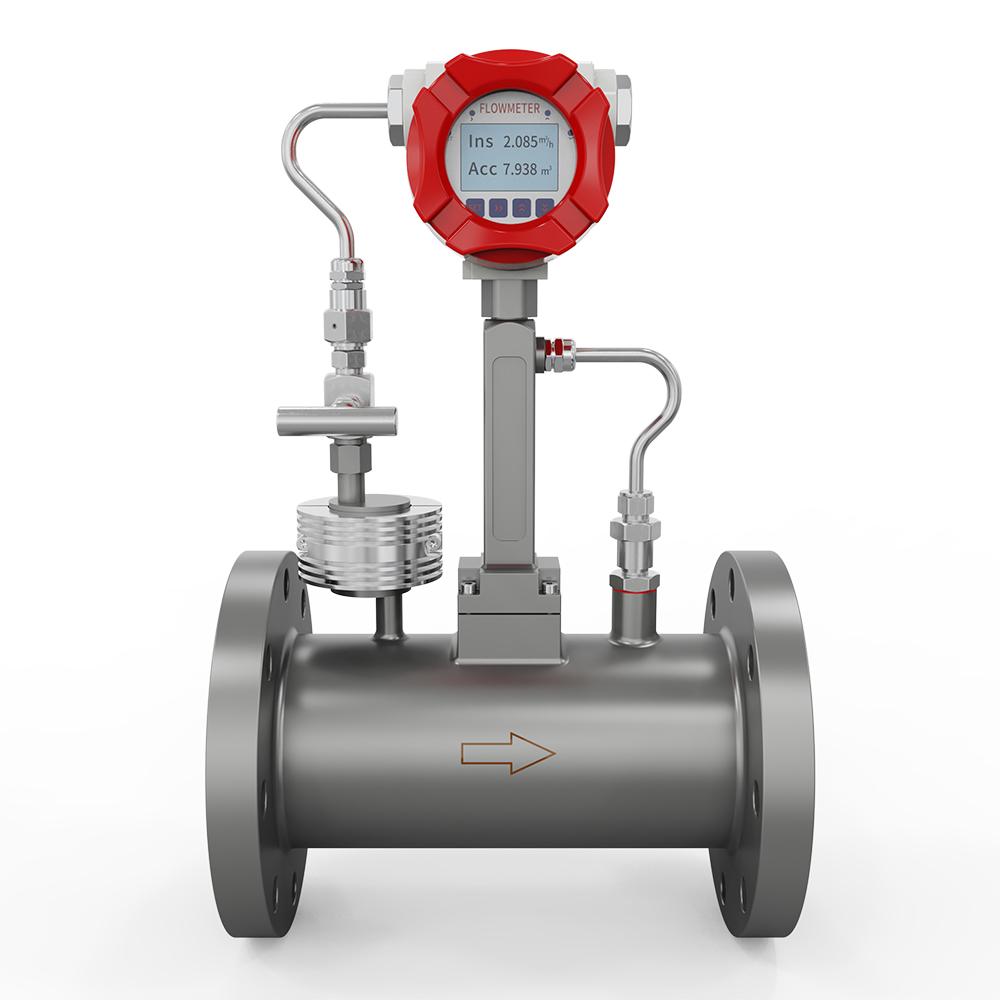 Vortex Flowmeter With Temperature & Pressure Compensation