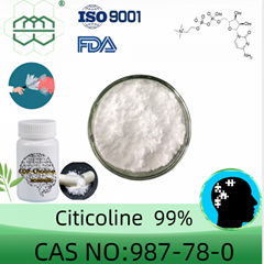 Citicoline (CDP-Choline) powder manufacturer CAS No.:987-78-0 98%  purity min. f