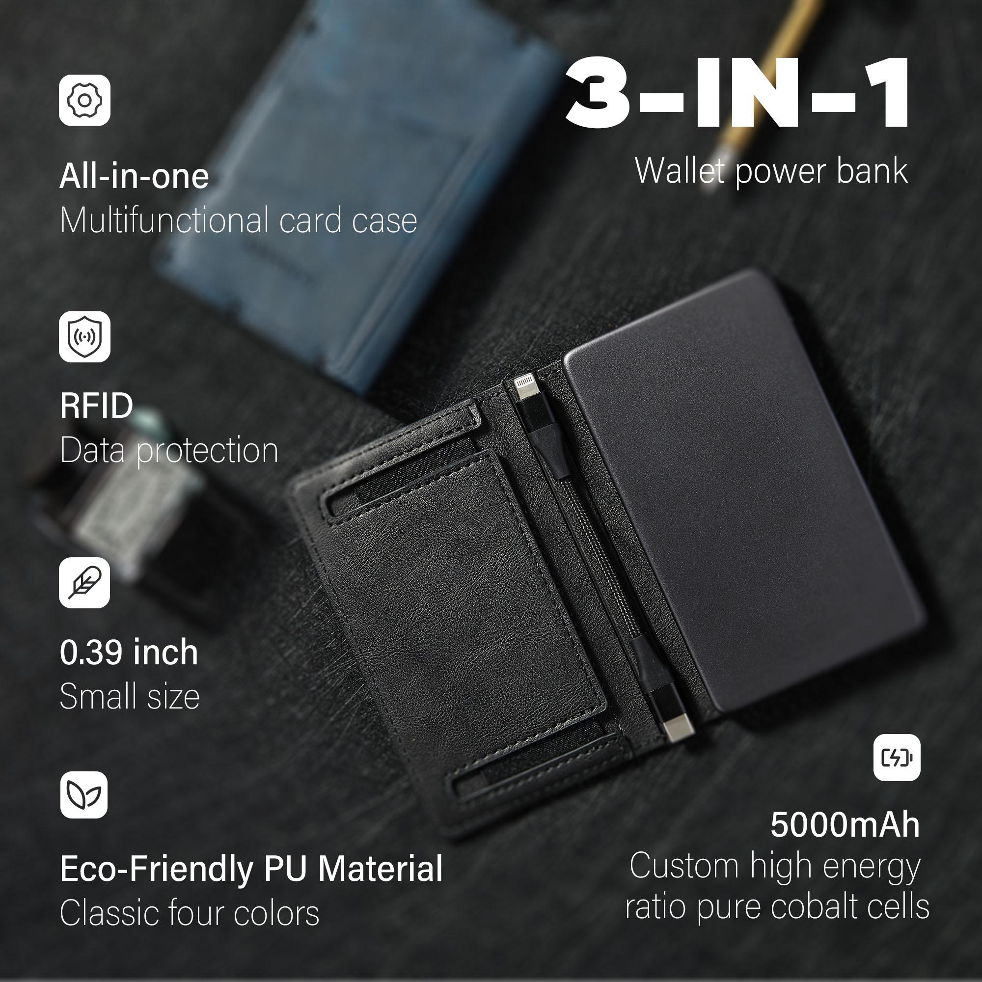 Wallet power bank with magnetic cable 4