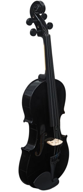 INNEO Violin -Vibrant Colored Violin Set: Perfect for Young Musicians!   black