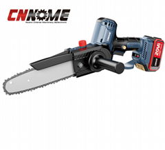 Single electric hand chain saw cordless battery