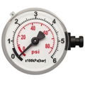 Car Pressure Gauge 1-3/5" Dial Side