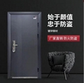 黑色库存防火防盗门