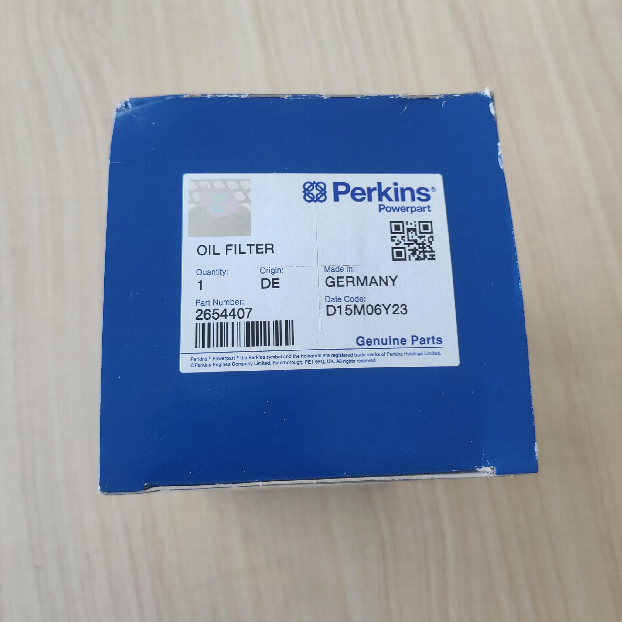 原装进口perkins帕金斯机油滤芯2654407珀金斯发动机机滤 3