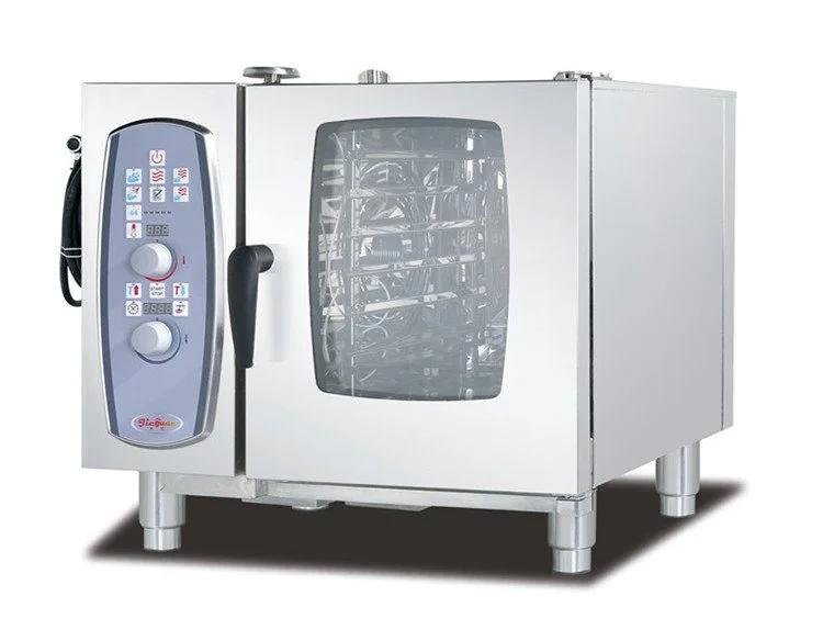 杰冠萬能蒸烤箱六層電熱蒸箱自動清洗儲存菜單 