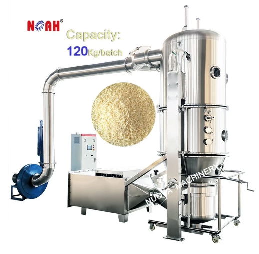  Foodstuff Granulating One Step Fluid Bed Automatic Dryer Granulator 4