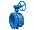 Flange telescopic butterfly valve