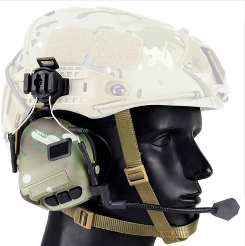 亞馬遜戶外運動電子射擊打獵頭戴式降噪戰朮耳機折疊拾音耳麥防噪 2