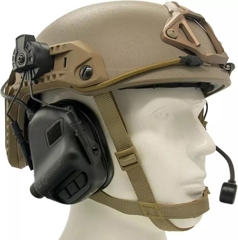 亞馬遜戶外運動電子射擊打獵頭戴式降噪戰朮耳機折疊拾音耳麥防噪 3