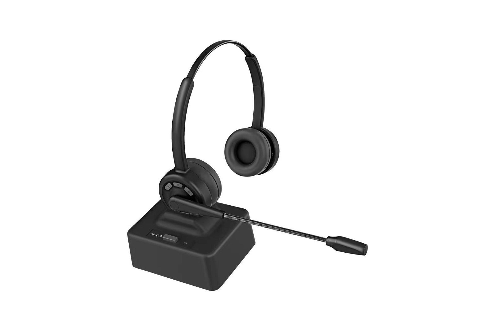 新款ENC麦克风通话降噪头戴无线蓝牙双耳话务耳机支持teams软件 5