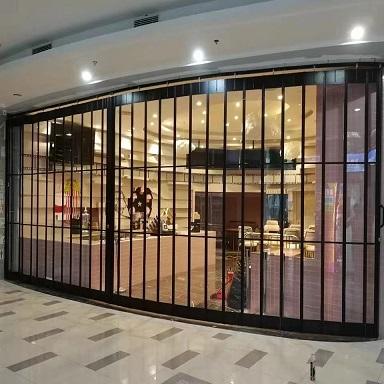 蘇州鋁合金水晶折疊門商場店鋪折疊門 3