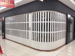 苏州滑动PVC折叠门客厅商场弧形PVC伸缩门