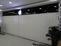 蘇州滑動PVC折疊門客廳商場弧形PVC伸縮門 3