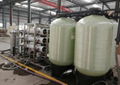 摩尔工厂高质量1000LPH饮用水玻璃钢材质反渗透技术紫外线/臭氧消毒杀菌