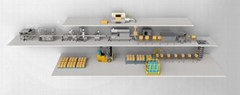 plastic bottles Fully automatic three-layer space production line