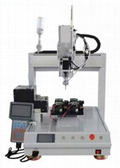 Three-axis adsorption screw machine