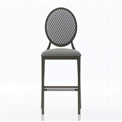 Sleek and Charming YG7200-PB Metal Bar Stools With Back Pattern