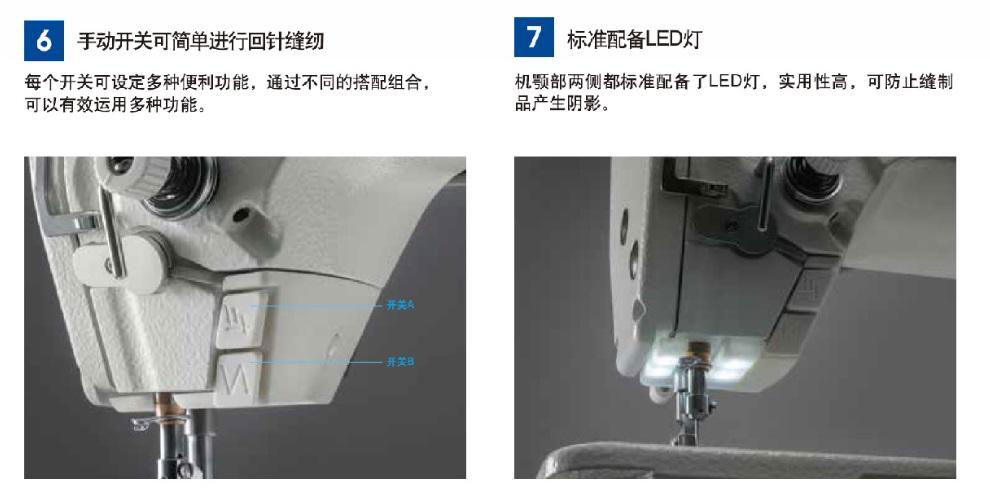 直驱数控步进电机送布平缝机 5