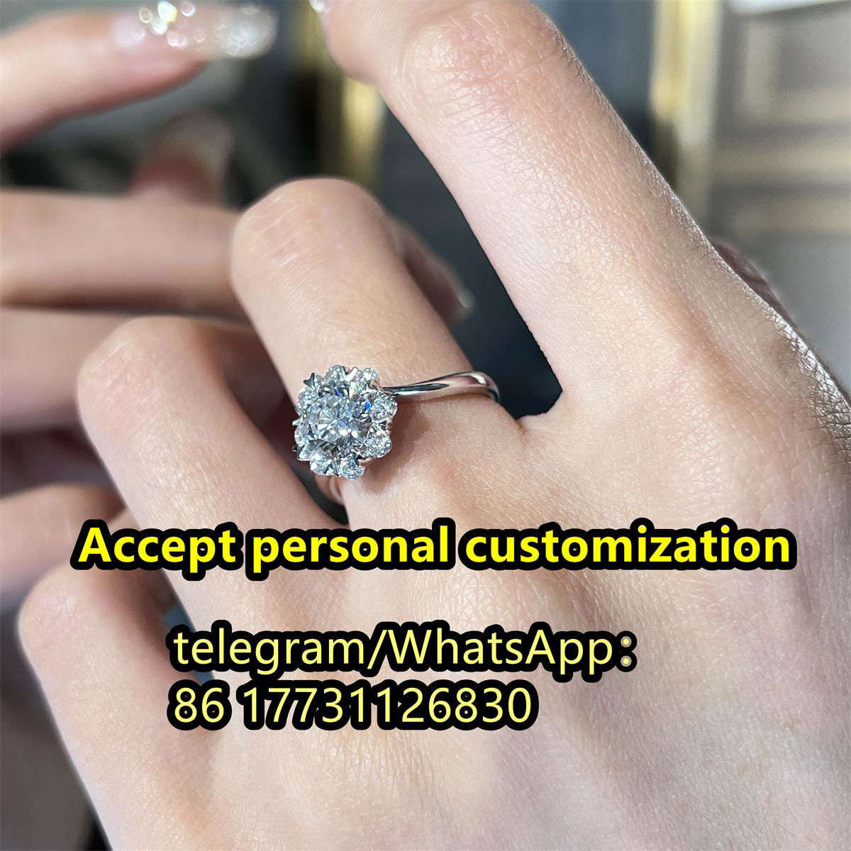 Diamond Ring Wedding ring  Accept customization 3