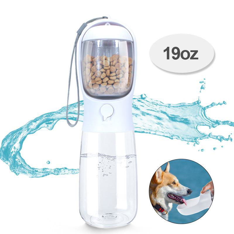 Dog Water Bottle with Food Container 3