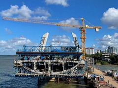 Topkit Tower Crane With Jib length 56m, Maxium Capacity 6ton,HUH height 40m