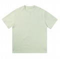 Heavy short-sleeved men's T-shirt 330g loose casual unisex base shirt cotton sho 2