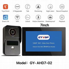 GYVDP 4线 1080P 可视对讲门铃 