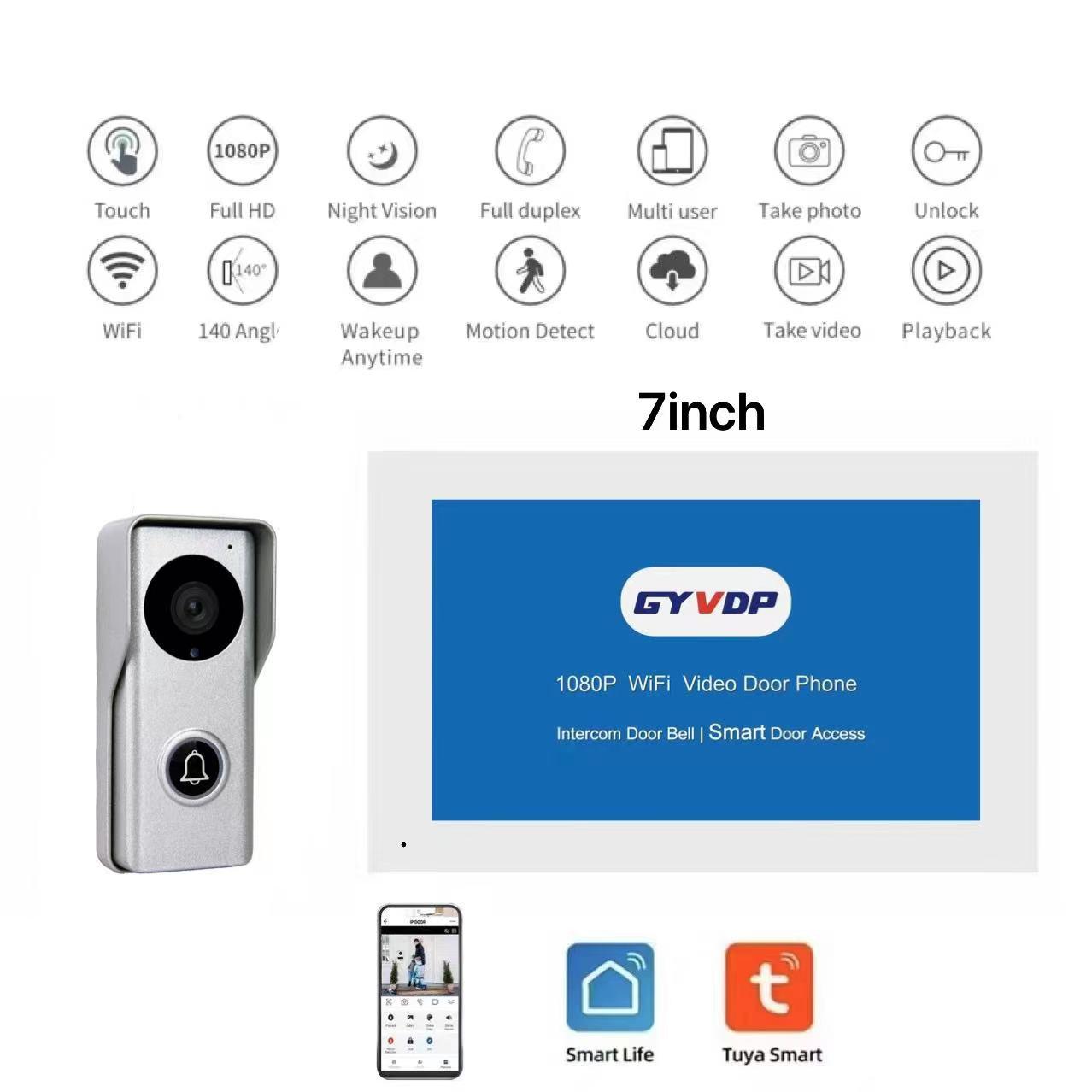 GYVDP 1080P 4Wires WiFi Video doorphone