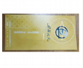 Custom Paper Golden Event Printing Ticket For Business Card Anti-Fake Ticket