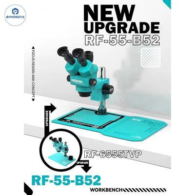 RF4 6.5-55X 三目立體顯微鏡，帶 RF-B52 硅膠墊 3