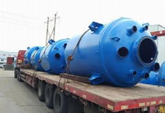 Acid and alkali resistant closed glass lined reactor supply