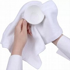 白色清潔廚房抹布超細纖維清潔巾