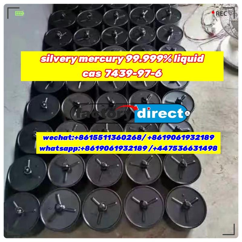 Ready Stock 99.999% Min slivery Liquid mercury/Hg 2