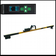 Digital switch track gauge for turnout track gauge level measuring