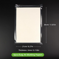 Absorbent paper for flower press kit