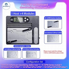 I2C T18 Motherboard Layered Desoldering Station For iPhone X-15 Pro Max