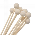 Rattan stick with wood bead 1