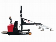 Suction cup electronic forklift for loading and unloading big slab