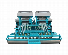 24 Rows Seeding Fertilizing Machine with Rotavator, Disc Harrow and Land Roller