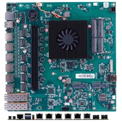 Quad-core J6413 Networking Motherboard with 6*2.5GbE LAN 2*SFP