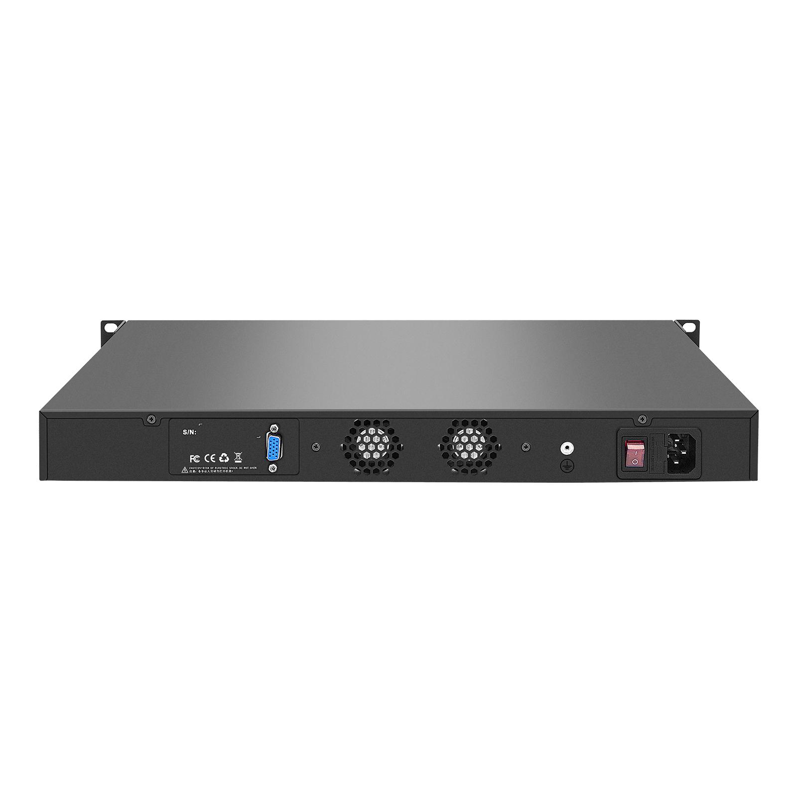 1U Rack PC Intel Atom D525 Industrial Computer 6*Gbe LAN 3