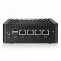 Quad Core J4125 Fanless Mini PC 4 Gigabit LAN Firewall Router