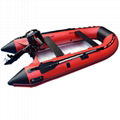 3.3m inflatable PVC foldable fishing boat rowing boat 4