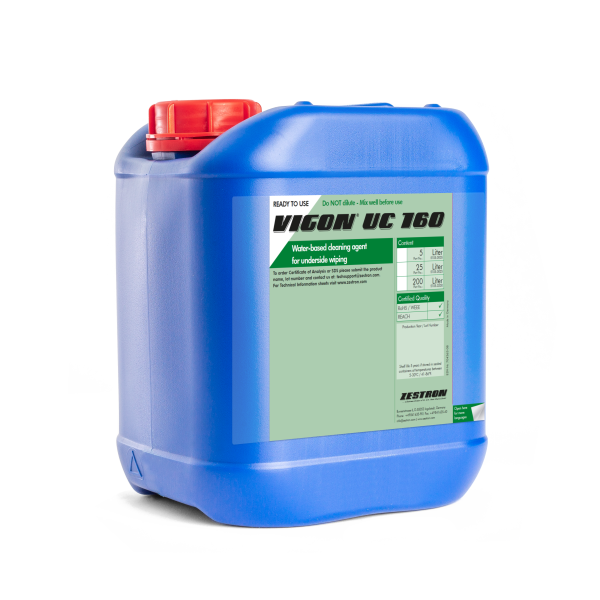 zeston VIGON® UC 160水基網板底部擦拭清洗液 2