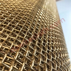 Non ferrous metal woven mesh