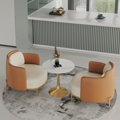 Luxury coffee bar chair and table 