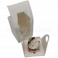 White Cupcake Box With Insert And Window 1