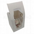 White Cupcake Box With Insert And Window 2