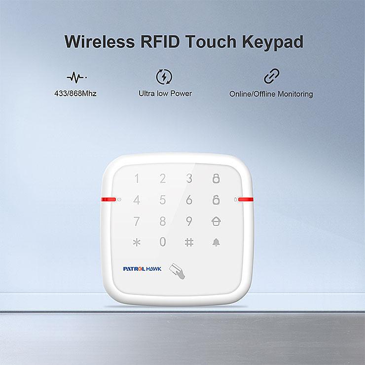 WiFi 4G Wireless RFID Touch Keypad Home Security Alarm for Intruder Alarm System